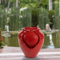 Nature Spring Jar Water Fountain, Ceramic Glazed Pot Resin, Electric Pump/ LED Lights, Indoor/Outdoor
Imperial Red 541260JPL